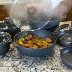 Swiss Diamond | HD Nonstick 10-Piece Cookware Set -Le Creuset sales swiss diamond gg 3