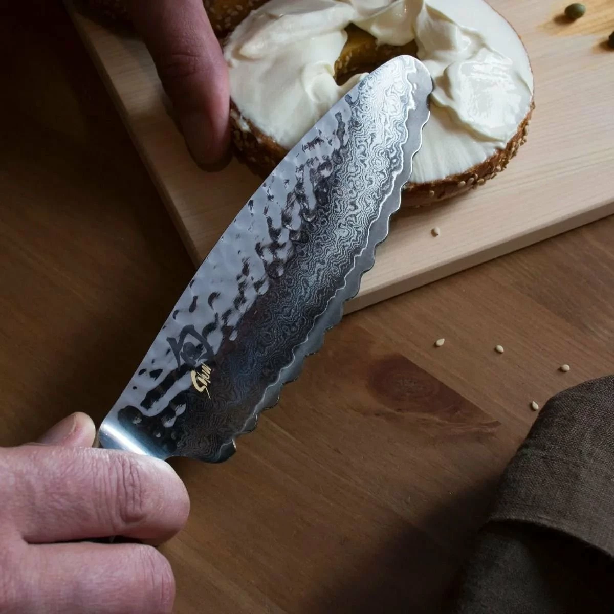 Shun Cutlery Shun Premier 6" Ultimate Utility Knife 7 Shun Cutlery Shun Premier 6" Ultimate Utility Knife - Image 5