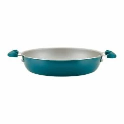 Rachael Ray 8-Piece Enameled Stacking Cookware Set | Teal Shimmer -Le Creuset sales teal11