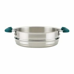 Rachael Ray 8-Piece Enameled Stacking Cookware Set | Teal Shimmer -Le Creuset sales teal12