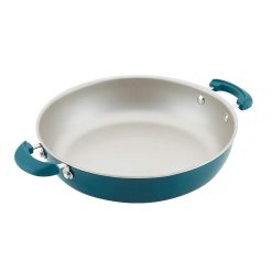 Rachael Ray 8-Piece Enameled Stacking Cookware Set | Teal Shimmer -Le Creuset sales teal4