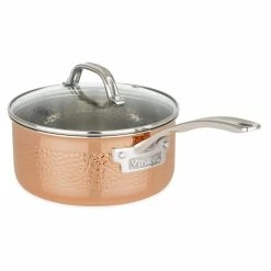 Viking 3 Ply Copper Clad 10 Piece Cookware Set -Le Creuset sales viking culinary 3 ply copper clad 10 piece cookware set saucepan