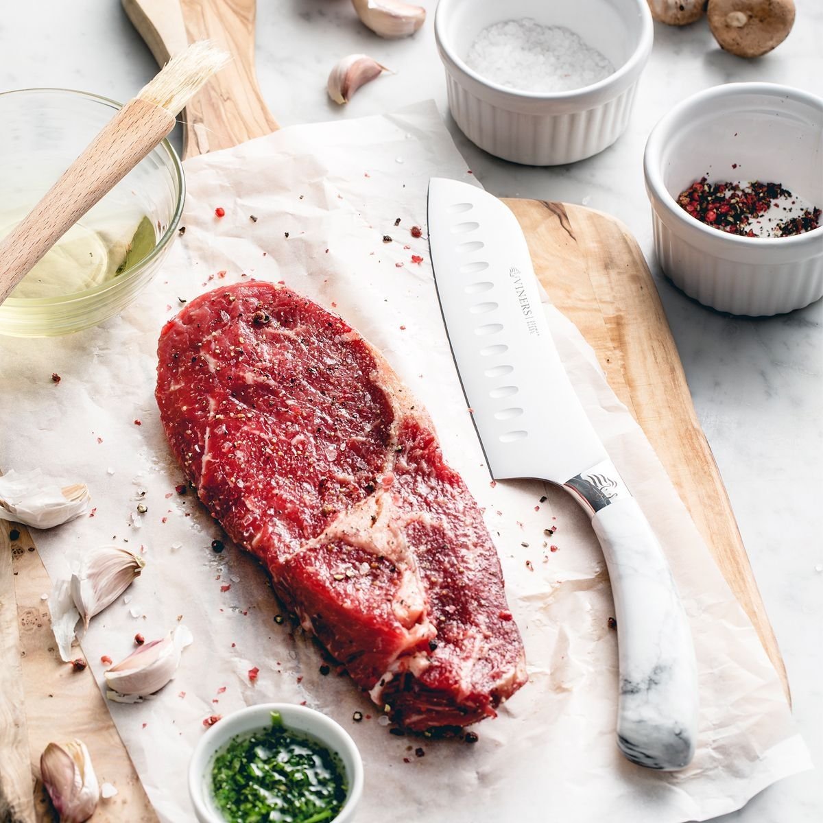 Viners Eternal Marble 6.5" Santoku Knife Viners Eternal Marble 6.5" Santoku Knife -Le Creuset sales viners eternal marble 6.5 inch santoku knife