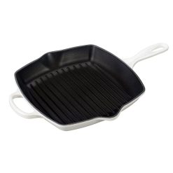 Le Creuset 10-Piece Signature Cookware Set With Stainless Steel Knobs | White 5 Le Creuset 10-Piece Signature Cookware Set With Stainless Steel Knobs | White -Le Creuset sales white grill