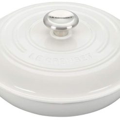 Le Creuset 2.25 Qt. Signature Enameled Cast Iron Braiser With Stainless Steel Knob | White